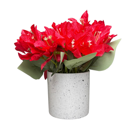 De Gardenia Artificial Rubber Plant – Small Faux Potted Plant for Tabletop, Home, Bathroom & Office Décor | Indoor Decorative Greenery