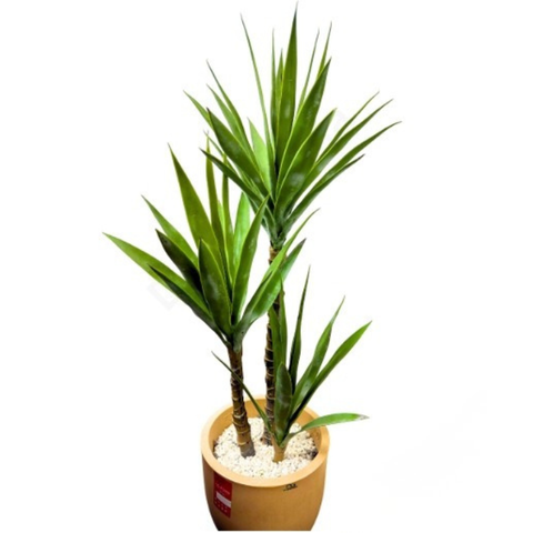De Gardenia Yucca X3 – 110 cm Tall Artificial Plant | Lifelike Faux Indoor & Outdoor Décor Without Pot
