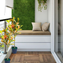 De Gardenia Decorative Artificial Fiddle Leaf Fig Plant – 90 cm Tall Faux Green Plant Without Pot | Realistic Indoor & Outdoor Home & Office Décor