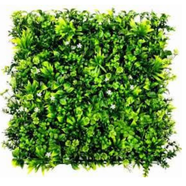 De Gardenia 50x50 cm Artificial Greenery Wall Panel – Lush Faux Vertical Garden Mat for Wall, Balcony & Home Décor