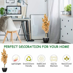 De Gardenia Artificial Bougainvillea Tree – 5.7 Feet Tall | Faux Flowering Tree with Pink Blooms for Home, Balcony & Office Décor | Indoor Outdoor UV Resistant Decorative Plant Without Pot