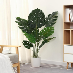De Gardenia 4FT Artificial Monstera Plant | Faux Swiss Cheese Floor Plant for Indoor Home & Office Décor | Lifelike Tropical Greenery – Pot Not Included