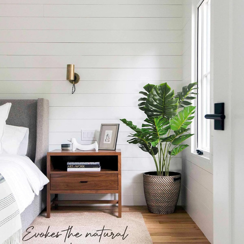 De Gardenia 4FT Artificial Monstera Plant | Faux Swiss Cheese Floor Plant for Indoor Home & Office Décor | Lifelike Tropical Greenery – Pot Not Included