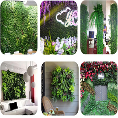 De Gardenia 50x50 cm Artificial Greenery Wall Panel – Lush Faux Vertical Garden Mat for Wall, Balcony & Home Décor