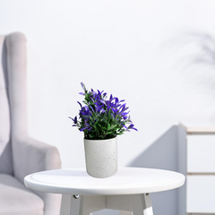 De Gardenia Artificial Rubber Plant – Small Faux Potted Plant for Tabletop, Home, Bathroom & Office Décor | Indoor Decorative Greenery