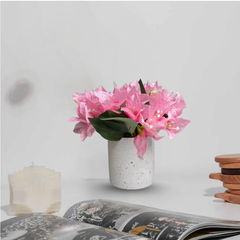 De Gardenia Artificial Rubber Plant – Small Faux Potted Plant for Tabletop, Home, Bathroom & Office Décor | Indoor Decorative Greenery