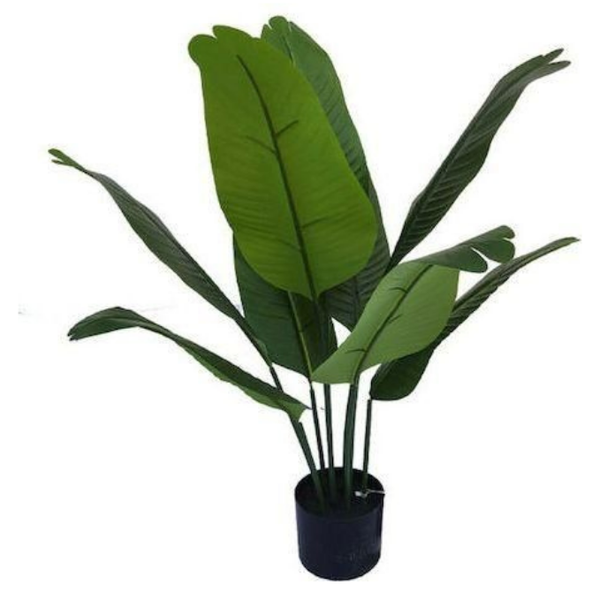 De Gardenia 90CM Artificial Traveller Palm (Without Pot) – Exotic Tropical Plant for Home & Office Décor