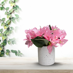 De Gardenia Artificial Rubber Plant – Small Faux Potted Plant for Tabletop, Home, Bathroom & Office Décor | Indoor Decorative Greenery