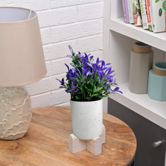 De Gardenia Artificial Rubber Plant – Small Faux Potted Plant for Tabletop, Home, Bathroom & Office Décor | Indoor Decorative Greenery