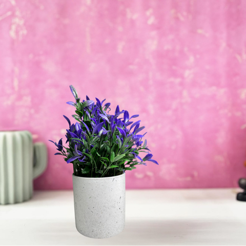 De Gardenia Artificial Rubber Plant – Small Faux Potted Plant for Tabletop, Home, Bathroom & Office Décor | Indoor Decorative Greenery