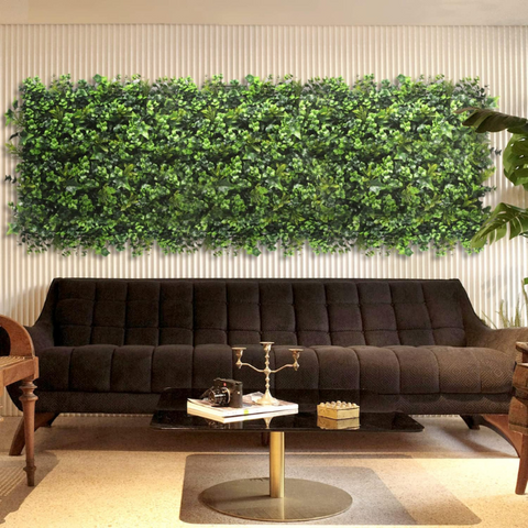 De Gardenia 50x50 cm Artificial Greenery Wall Panel – Lush Faux Vertical Garden Mat for Wall, Balcony & Home Décor