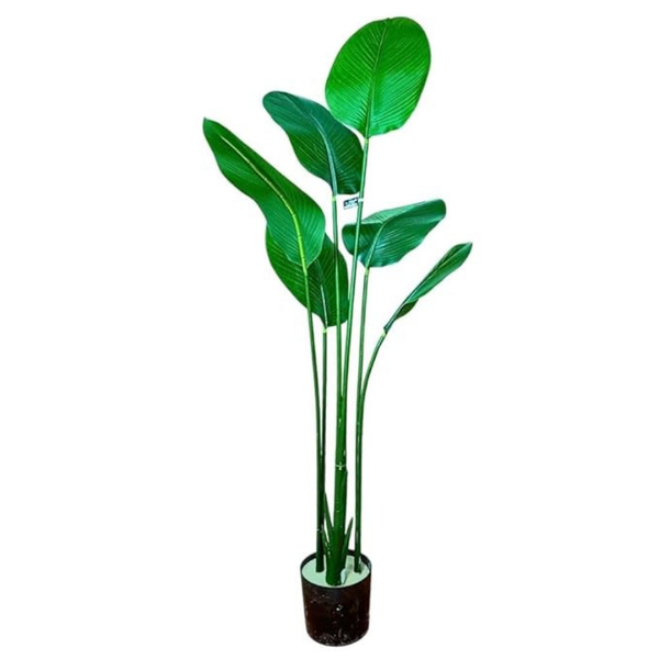 De Gardenia Artificial Bird of Paradise Plant – 4 FT Tall Faux Tropical Palm Tree for Home, Office, Garden & Store Decor – Pot Not Included
