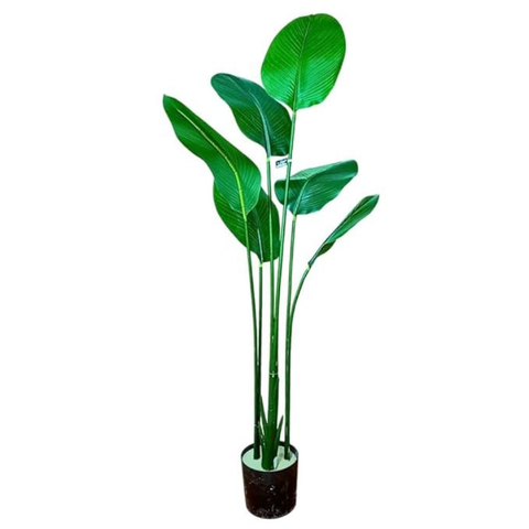 De Gardenia Artificial Bird of Paradise Plant – 4 FT Tall Faux Tropical Palm Tree for Home, Office, Garden & Store Decor – Pot Not Included