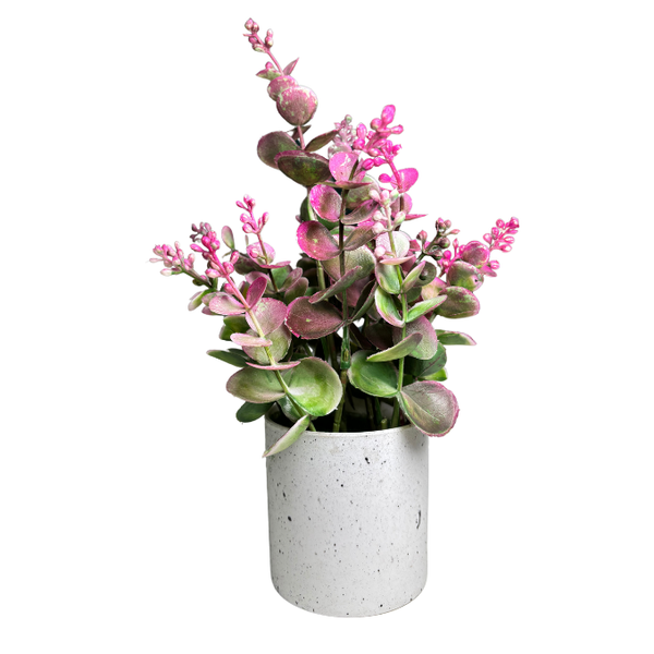 De Gardenia Artificial Rubber Plant – Small Faux Potted Plant for Tabletop, Home, Bathroom & Office Décor | Indoor Decorative Greenery