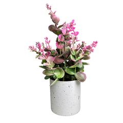 De Gardenia Artificial Rubber Plant – Small Faux Potted Plant for Tabletop, Home, Bathroom & Office Décor | Indoor Decorative Greenery