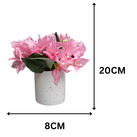 De Gardenia Artificial Rubber Plant – Small Faux Potted Plant for Tabletop, Home, Bathroom & Office Décor | Indoor Decorative Greenery