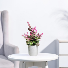 De Gardenia Artificial Rubber Plant – Small Faux Potted Plant for Tabletop, Home, Bathroom & Office Décor | Indoor Decorative Greenery