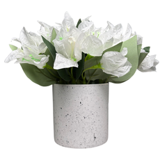 De Gardenia Artificial Rubber Plant – Small Faux Potted Plant for Tabletop, Home, Bathroom & Office Décor | Indoor Decorative Greenery