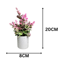 De Gardenia Artificial Rubber Plant – Small Faux Potted Plant for Tabletop, Home, Bathroom & Office Décor | Indoor Decorative Greenery