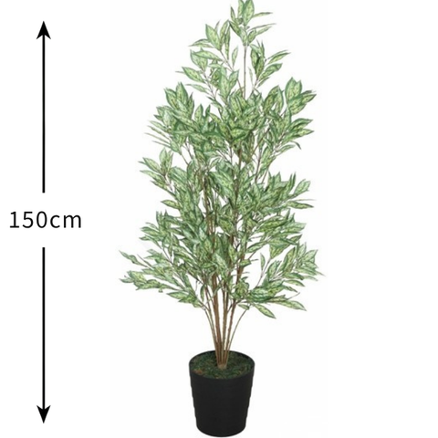 De Gardenia Calathea G/W – 150 cm Tall Artificial Plant | Lifelike Faux Indoor & Outdoor Décor Without Pot