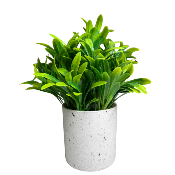 De Gardenia Artificial Rubber Plant – Small Faux Potted Plant for Tabletop, Home, Bathroom & Office Décor | Indoor Decorative Greenery