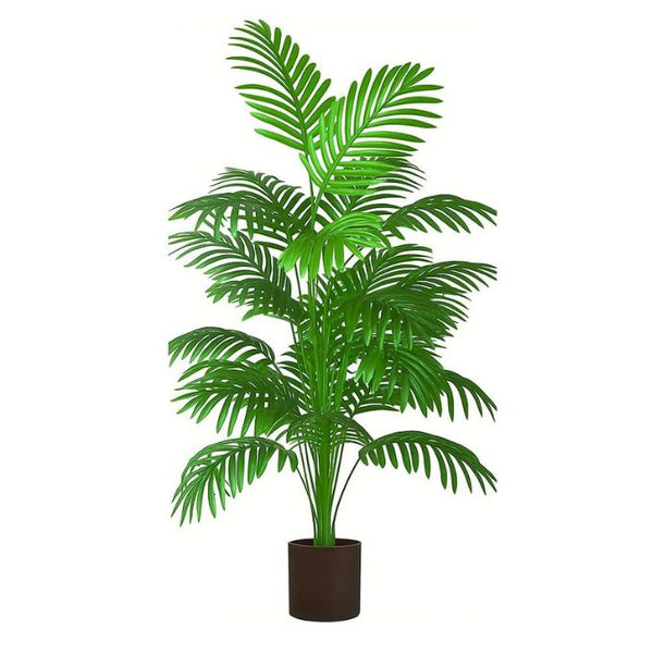 De Gardenia 3.6 Ft Artificial Areca Palm Tree with Pot – 110CM Tall, 24 Leaves | UV Resistant Faux Palm Plant for Indoor & Outdoor Home Décor