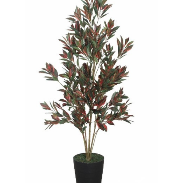 De Gardenia Dracaena Red – 150 cm Tall Artificial Plant | Lifelike Faux Indoor & Outdoor Décor Without Pot