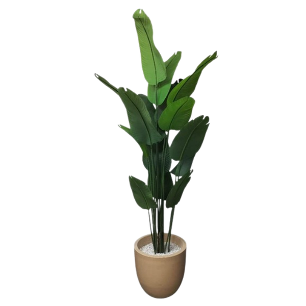De Gardenia 200cm Artificial Traveller Palm Tree – 15 Leaves Extra Tall Faux Tropical Plant Without Pot for Home, Office & Event Décor