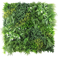 De Gardenia 100x100cm Artificial Greenery Wall Panel – Lush Faux Vertical Garden Mat for Wall, Balcony, Fence & Home Décor