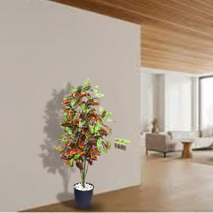 De Gardenia Croton – 150 cm Tall Artificial Plant | Lifelike Faux Indoor & Outdoor Décor Without Pot