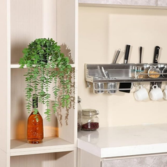 De Gardenia Artificial Vines | Faux Greenery Garland with Willow Leaves | Hanging Ivy Trailing Plant for Home, Office & Holiday Decoration