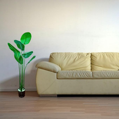 De Gardenia Artificial Bird of Paradise Plant – 4 FT Tall Faux Tropical Palm Tree for Home, Office, Garden & Store Decor – Pot Not Included