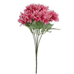 De Gardenia Artificial Lily Flowers – 40 cm Realistic Faux Floral Stems for Home & Office Décor | Pot Not Included