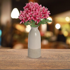 De Gardenia Artificial Lily Flowers – 40 cm Realistic Faux Floral Stems for Home & Office Décor | Pot Not Included