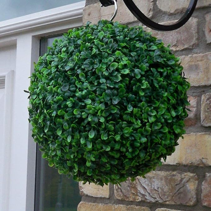 De Gardenia Artificial Grass Hanging Topiary Ball – 54×54 CM | UV Resistant, Weatherproof Green Ball for Garden, Patio & Indoor Decoration