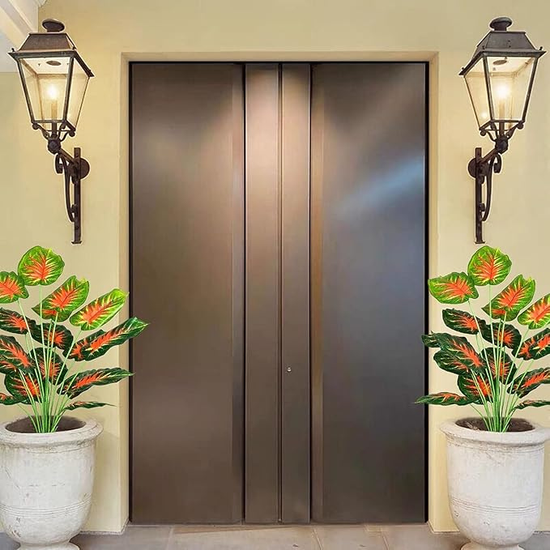De Gardenia Artificial Money Plant with Pot – 55 cm Tall Green Monstera Leaves | Faux Tropical Indoor Plant for Home & Office Décor
