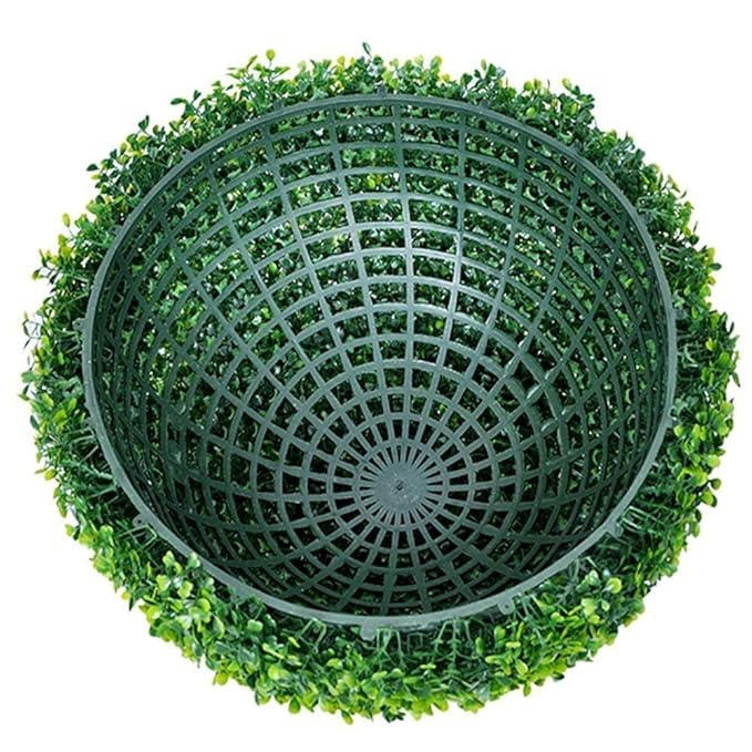 De Gardenia Artificial Grass Hanging Topiary Ball – 38×38 CM | UV Resistant Decorative Green Ball for Garden, Patio & Indoor Décor