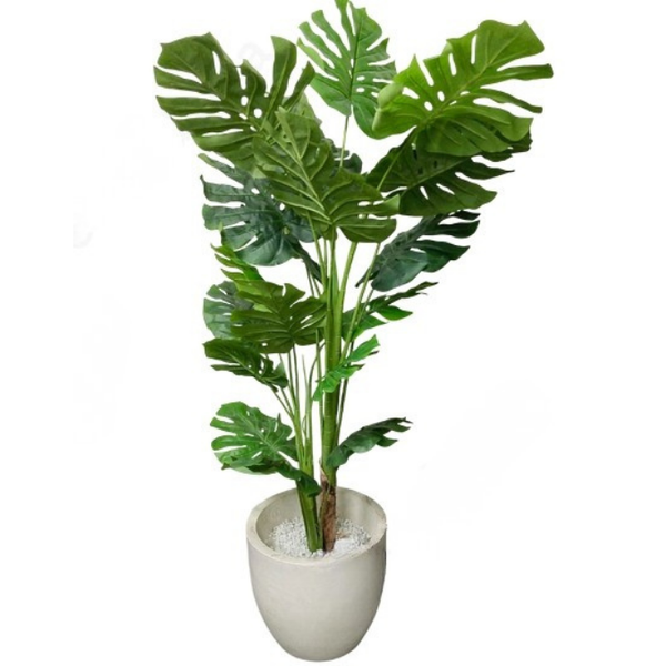 De Gardenia Monstera X3 – 170 cm Tall Artificial Plant Without Pot | Lifelike Faux Tropical Greenery for Home & Office Décor