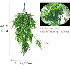 De Gardenia Artificial Vines | Faux Greenery Garland with Willow Leaves | Hanging Ivy Trailing Plant for Home, Office & Holiday Decoration