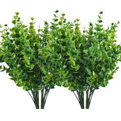 De Gardenia Artificial Plants – Pack of 2 Faux Shrubs with Plastic Leaves for Indoor & Outdoor Decoration | Greenery Bushes for Home, Garden & Wedding Décor