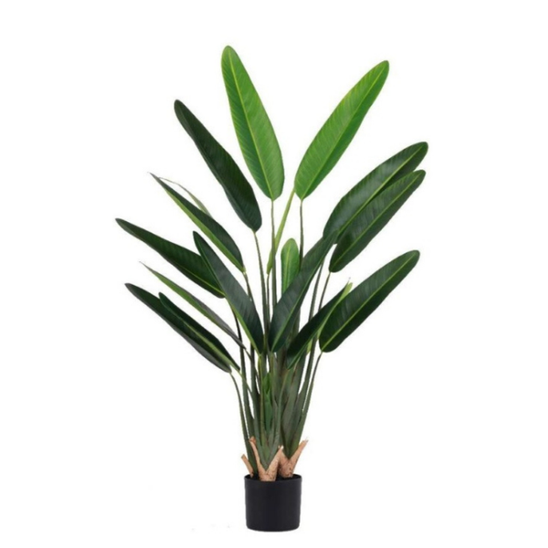 De Gardenia 120cm Artificial Bird of Paradise Plant – Tall Faux Indoor Plant Without Pot for Home, Office & Event Décor