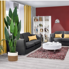 De Gardenia 160cm Artificial Bird of Paradise Plant with Pot – 20 Leaves Faux Tropical Indoor Plant for Home, Office & Hotel Décor