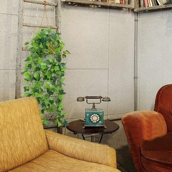 De Gardenia Artificial Vines | Faux Greenery Garland with Willow Leaves | Hanging Ivy Trailing Plant for Home, Office & Holiday Decoration