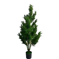De Gardenia Cyprus Plant – 90 cm Tall Artificial Plant Without Pot | Lifelike Faux Greenery for Home & Office Décor