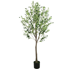 De Gardenia 150cm Artificial Olive Tree Without Pot – Lifelike Faux Indoor Plant for Home, Office & Mediterranean Décor