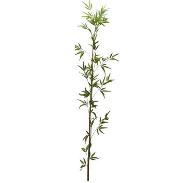 De Gardenia Single Bamboo Stick with Big Branch – 180 cm Tall Artificial Plant | Lifelike Faux Bamboo for Home & Office Décor