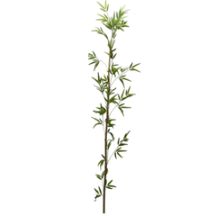 De Gardenia Single Bamboo Stick with Big Branch – 180 cm Tall Artificial Plant | Lifelike Faux Bamboo for Home & Office Décor
