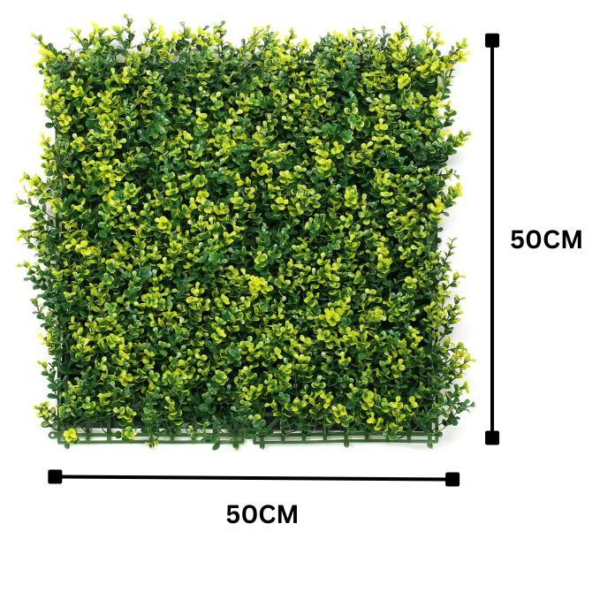 De Gardenia 50x50 cm Artificial Greenery Wall Panel – Lush Faux Vertical Garden Mat for Wall, Balcony & Home Décor