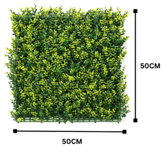 De Gardenia 50x50 cm Artificial Greenery Wall Panel – Lush Faux Vertical Garden Mat for Wall, Balcony & Home Décor