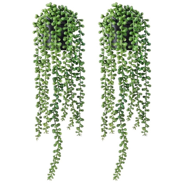 De Gardenia Artificial Vines | Faux Greenery Garland with Willow Leaves | Hanging Ivy Trailing Plant for Home, Office & Holiday Decoration